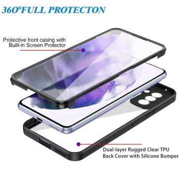 Husa 360° Samsung Galaxy S21 FE 5G Techsuit ColorVerse - Albastru - Img 3