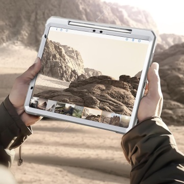 Husa iPad Air 11 (2024) Supcase Unicorn Beetle Pro, Alb - Img 2