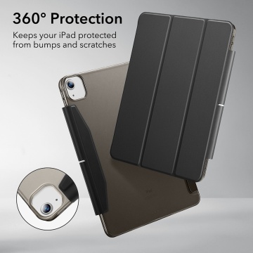 Husa iPad Air 13 (2024) ESR Ascend Trifold - Negru Frost - Img 3
