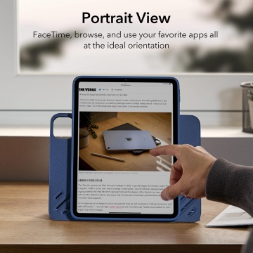 Husa iPad Pro 11" 2021 ESR Sentry Stand - Albastru - Img 2