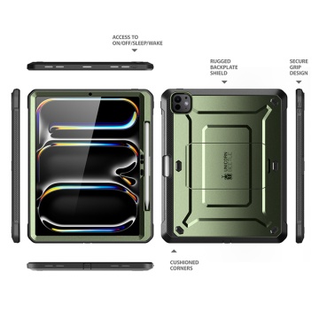 Husa iPad Pro 13 (2024) Supcase Unicorn Beetle Pro, Verde - Img 2
