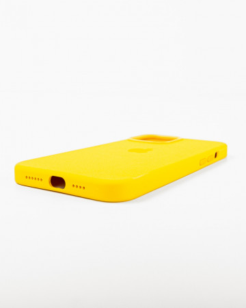Husa Iphone 12 Pro Max din silicon Galben MagSafe - Img 3