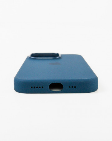 Husa Iphone 14 Pro din silicon Albastru Storm MagSafe - Img 3