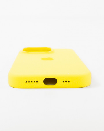 Husa Iphone 14 Pro din silicon Galben MagSafe - Img 3