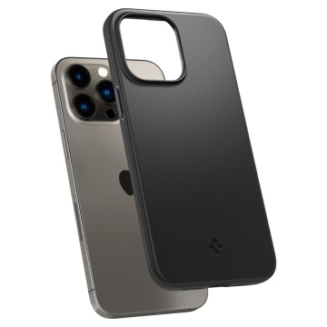 Husa Iphone 14 Pro Max- Spigen - Thin Fit, Black - Img 3