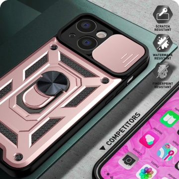 Husa Iphone 14 Pro Techsuit - CamShield Series, Rose Gold - Img 5