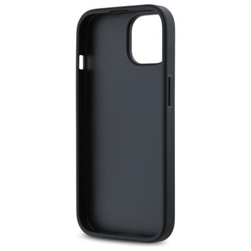 Husa iPhone 15 - DKNY Leather Quilted Stack Logo (DKHCP15SPQDSLK) - Black - Img 5