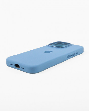 Husa Iphone 15 Pro din silicon Albastra MagSafe - Img 2