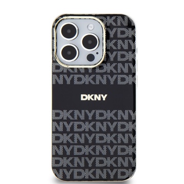 Husa iPhone 15 Pro Max - DKNY IML Mono & Stripe MagSafe (DKHMP15XHRHSEK) - Black - Img 3