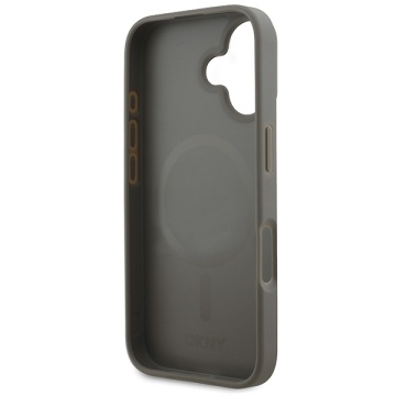 Husa iPhone 16 - DKNY Leather Checkered Pattern Magsafe (DKHMP16SPCPVSLE) - Beige - Img 5