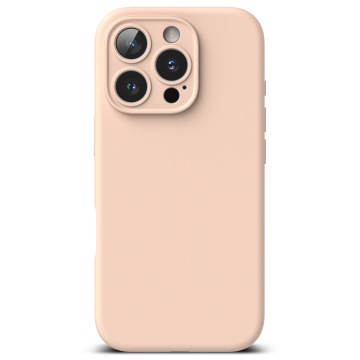 Husa iPhone 16 Pro Max Ringke Silicone Magnetic MagSafe - Pink Sand - Img 2