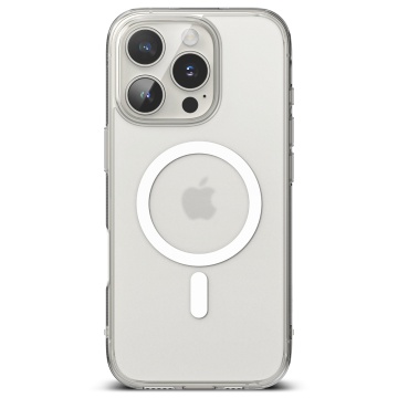 Husa iPhone 16 Pro Ringke Fusion MagSafe - Transparent Mat - Img 3