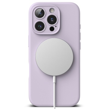 Husa iPhone 16 Pro Ringke Silicone Magnetic MagSafe - Violet - Img 2