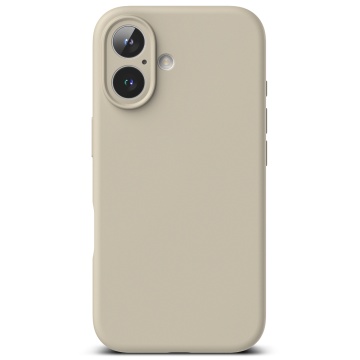 Husa iPhone 16 Ringke Silicone Magnetic MagSafe - Crem - Img 2