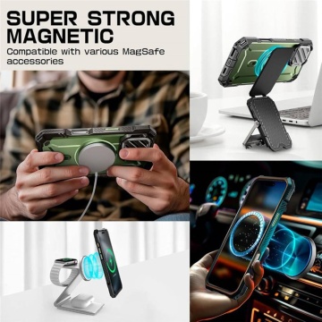 Husa iPhone 16 Supcase Unicorn Beetle XT MagSafe - Verde - Img 4