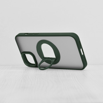 Husa MagSafe iPhone 15 Plus Techsuit Ghost Holde, Verde Mat - Img 4