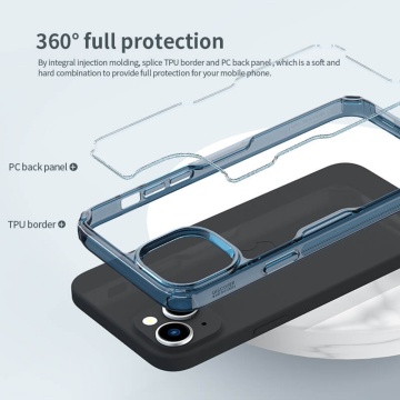 Husa Nature TPU MagSafe Case - iPhone 15 - Blue - Img 4