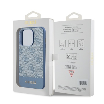 Husa originala Guess iPhone 15 Pro Hardcase 4G Stripe Collection GUHCP15LG4GLBL- Albastru - Img 7