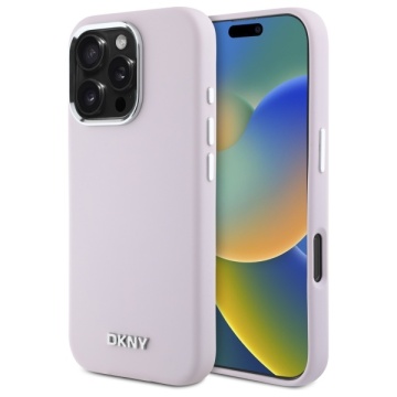 Husa pentru iPhone 16 Pro - DKNY Hardcase Liquid Silicone (DKHMP16LSMCHLP) - Pink - Img 1