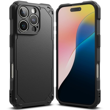 Husa pentru iPhone 16 Pro Max - Ringke Rugged Gear - Black - Img 1