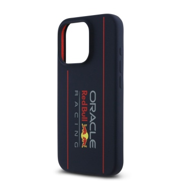 Husa pentru iPhone 16 Pro - Red Bull Racing Silicone Oversize Vertical Logo MagSafe (RBHMP16L24SIOLRV) - Navy - Img 4