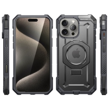 Husa pentru iPhone 16 Pro - Supcase Unicorn Beetle Defender - Gray - Img 3