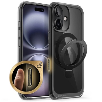 Husa pentru iPhone 16 - Supcase Unicorn Beetle MagStand - Frost Black - Img 1
