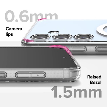 Husa pentru Samsung Galaxy S24 FE - Ringke Fusion MagSafe - Clear - Img 3