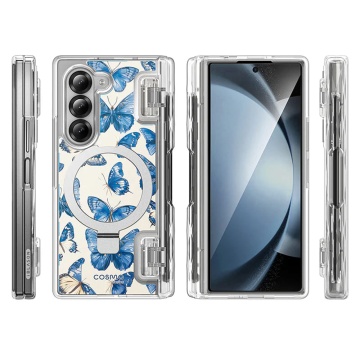 Husa pentru Samsung Galaxy Z Fold6 - I-Blason Cosmo Pro MagSafe - Blue Butterfly - Img 3