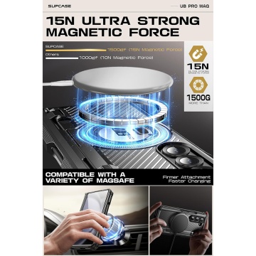 Husa pentru Samsung Galaxy Z Fold6 - Supcase Unicorn Beetle Pro MagSafe - Black - Img 3