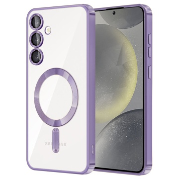 Husa premium Samsung Galaxy S23 FE Techsuit Luxury Crystal MagSafe, Purple - Img 1