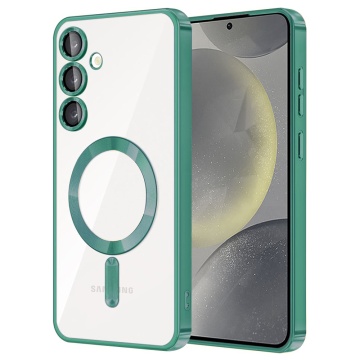 Husa premium Samsung Galaxy S23 FE Techsuit Luxury Crystal MagSafe, Light Green - Img 1