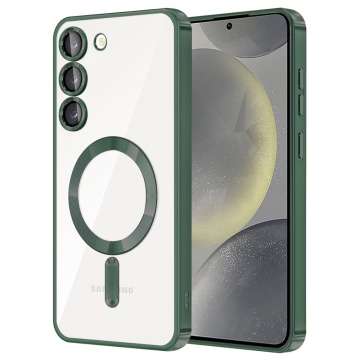 Husa premium Samsung Galaxy S23 Plus Techsuit Luxury Crystal MagSafe, Green - Img 1