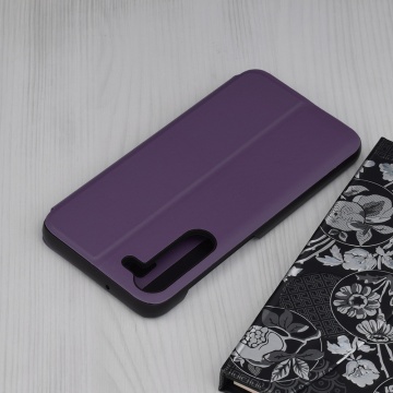 Husa Samsung Galaxy S23 Eco Leather View flip tip carte, Purple - Img 2