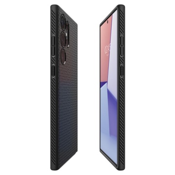 Husa Samsung Galaxy S23 Ultra Spigen Liquid Air - Negru Mat - Img 5