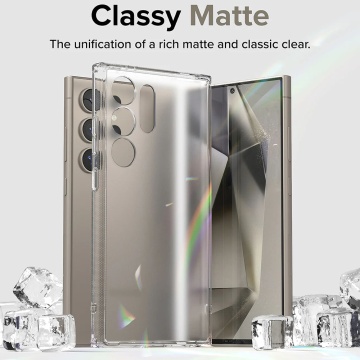 Husa Samsung Galaxy S24 Ultra Ringke - Fusion X, Transparent Mat - Img 2