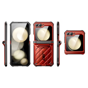 Husa Samsung Galaxy Z Flip6 Supcase Unicorn Beetle Pro - Rosu - Img 7