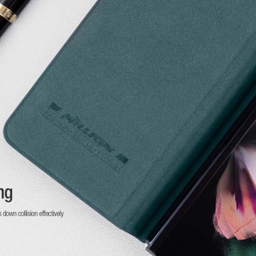 Husa Samsung Galaxy Z Fold5 Nillkin QIN Pro Leather - Negru - Img 2