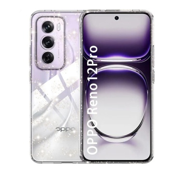 Husa sclipici Oppo Reno12 Pro Techsuit SparkleSkin - Transparenta - Img 1