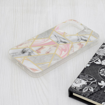 Husa Techsuit Iphone 15 Pro Max Marble Series - Pink Hex - Img 5