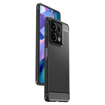 Husa Xiaomi Redmi Note 13 5G Spigen Rugged Armor - Negru - Img 3