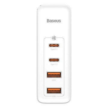Incarcator 2xUSB QC3.0/2xType-C PD100W + cablu Baseus, CCGAN2P-L02, Alb - Img 3