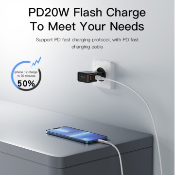 Incarcator iPhone 20W cu adaptor EU, UK, US, AUS Yesido MC17, Negru - Img 4
