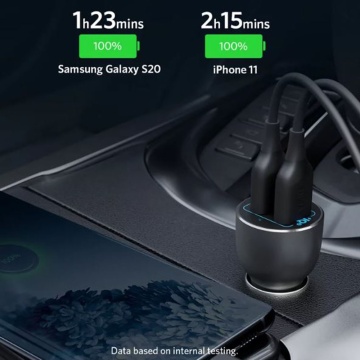 Incarcator masina dual USB Anker PowerDrive III, 36W, negru - Img 4
