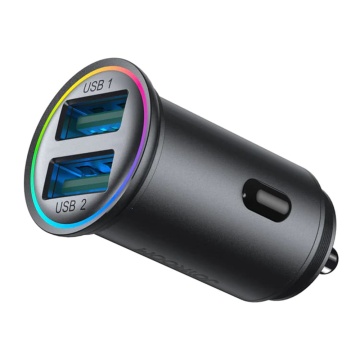 Incarcator masina USB JoyRoom, 24W, negru, JR-CCN03 - Img 3