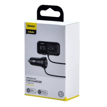 Incarcator + MP3 Playerauto Baseus S-16 (CCMT000201) - Bluetooth 5.0, 15W - negru - Img 7