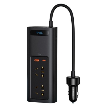 Invertor auto 12V 220V Baseus, 150W, CRNBQ-A01 - Negru - Img 1