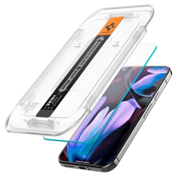 [Pachet 2x] Folie Google Pixel 9 Pro Spigen Glas.tR EZ Fit - Transparenta - Img 4