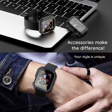 [Pachet 360°] Husa + folie Apple Watch 1 / 2 / 3 (38mm) Lito Armor S+ - Albastru - Img 7