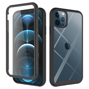 Pachet 360° Husa + folie iPhone 12 Pro Max Techsuit Defense - Negru - Img 1
